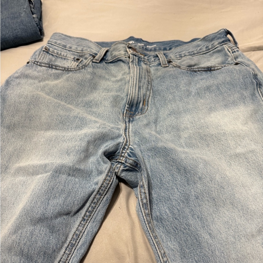 Old Navy Men's Light Blue Straight Jeans